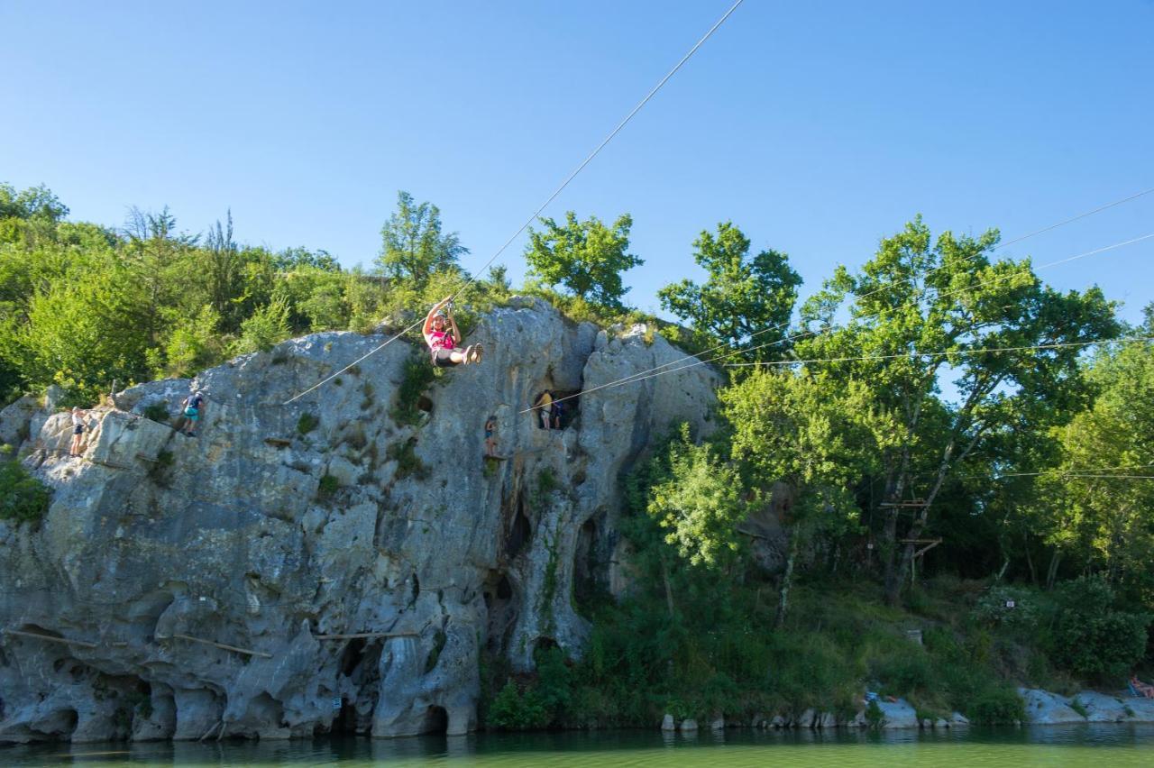 Camping Domaine De Chaussy Lagorce (Ardeche) Exterior foto